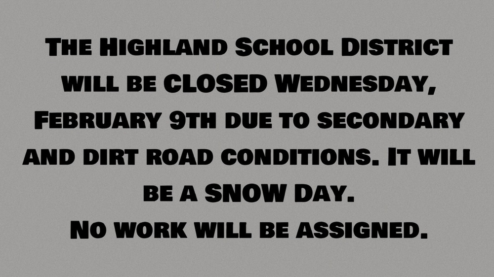 No School-February 9, 2022