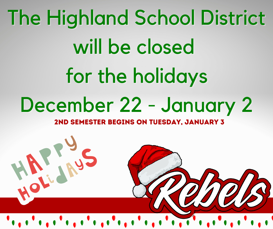 Happy Holidays from the Highland School District