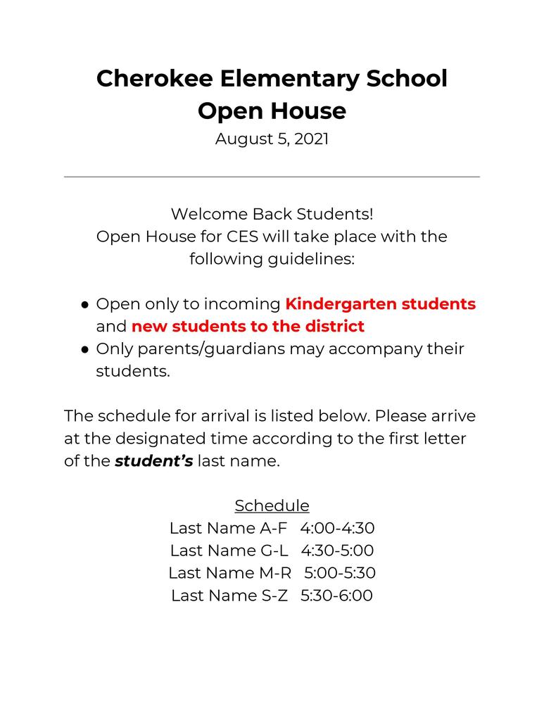CES Open House 2021