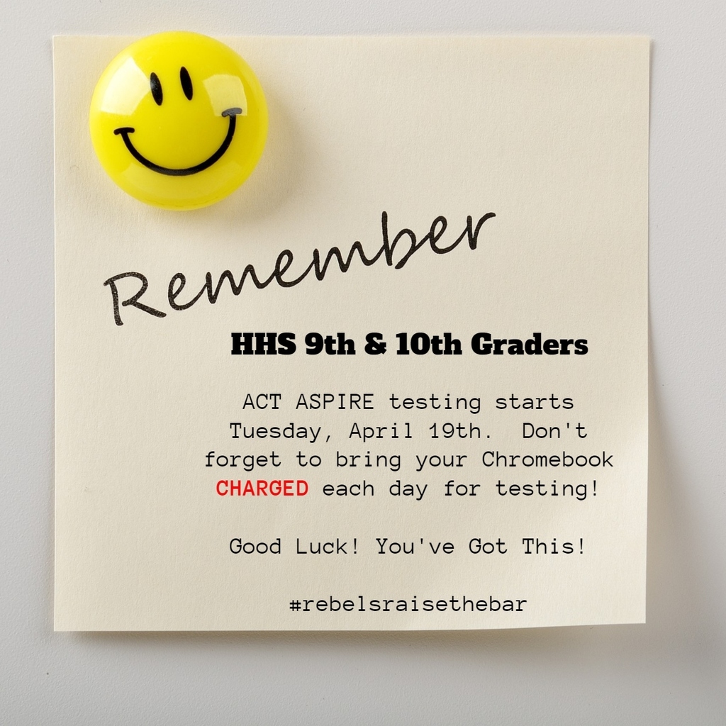 Test reminder HHS 