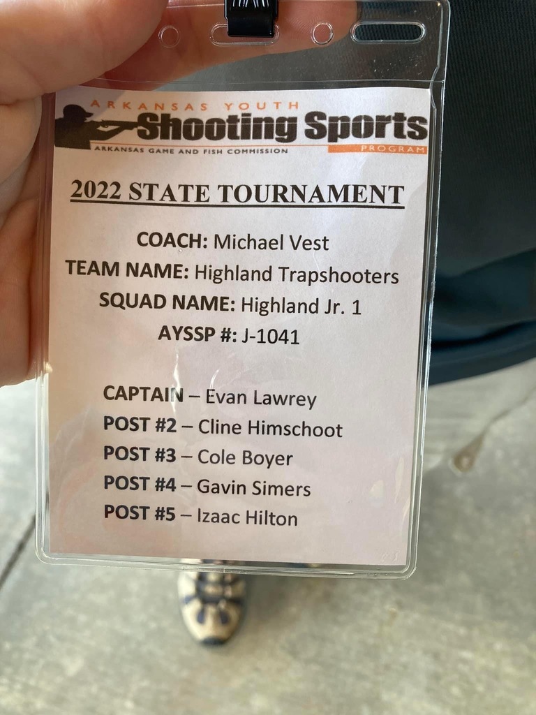 Jr. High Trap Shooting State Championship